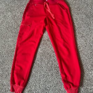 Figs Vibrant Red Technical Joggers